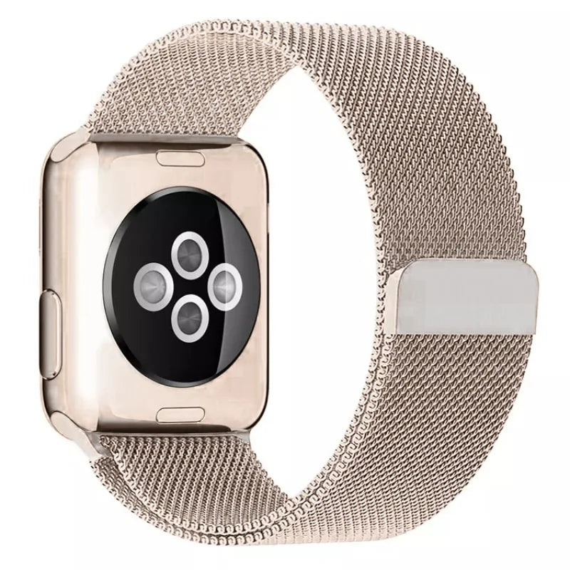 Pale Rose | Apple Watch Milanese Magnetic Loop Strap | Stainless Steel Band | 42mm / 44mm / 45mm
