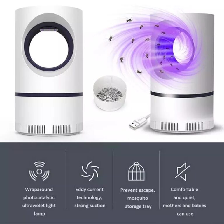 Portable USB Mosquito Killer Lamp | Safe, Silent & Chemical-Free Insect Trap for Home & Travel