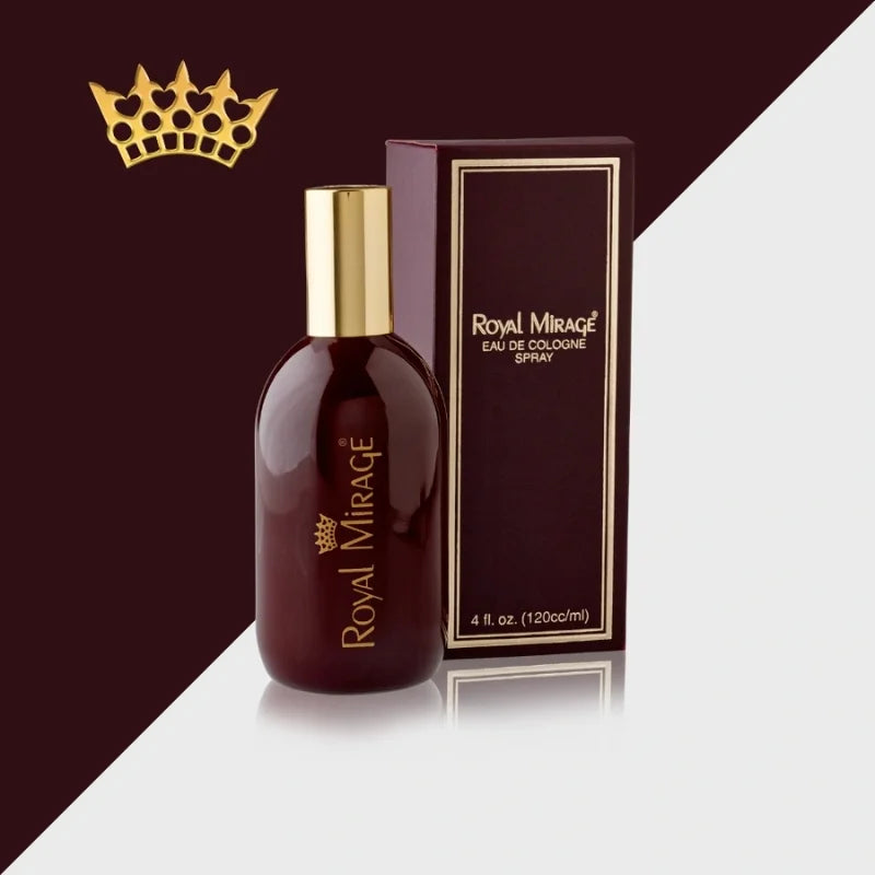 Royal Mirage Eau De Cologne Spray 120ml | Refreshing Long-Lasting Unisex Perfume