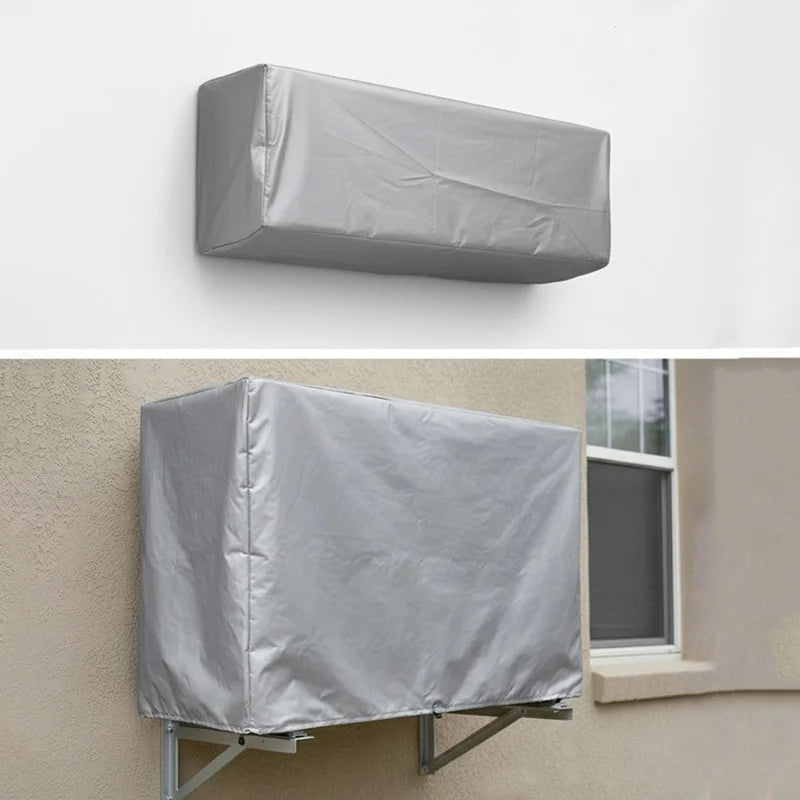 Dust Proof AC Cover Set for 1 Ton | Non-Waterproof Non-Woven Fabric | Indoor & Outdoor Protection (2 Pcs)