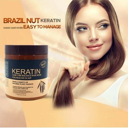 Brazil Nut Keratin Hair Mask 500ml | Nourishing, Strengthening & Smoothing Hair Treatment
