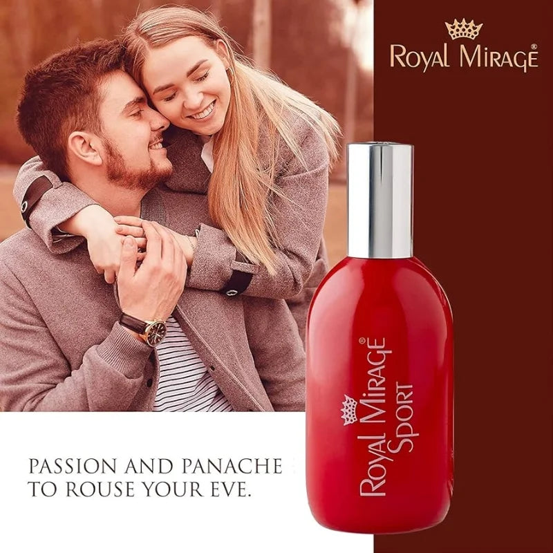 Royal Mirage Sport Eau De Cologne 120ml | Long-Lasting Refreshing Unisex Perfume