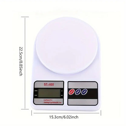 Digital Kitchen Weighing Scale | 10kg Capacity | High-Precision LCD with Tare Function