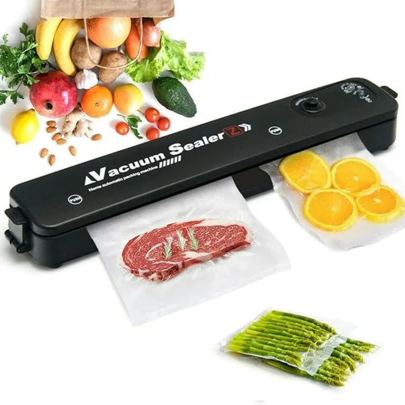 Vacuum Sealer Hand Machine ZKFK-001 | Automatic Food Sealer with 5 Vacuum Bags for Fresh Food Storage