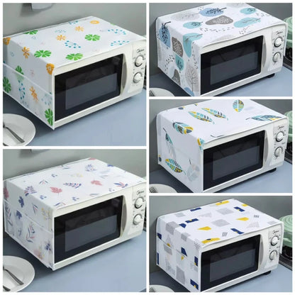 Oven & Microwave Cover | Waterproof Oil Dust Protector with Double Side Pockets
