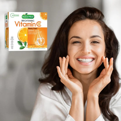 Husn e Mesir Vitamin C Brightening Cream Natural Glow Anti-Blemish Deep Action Formula for Radiant Skin