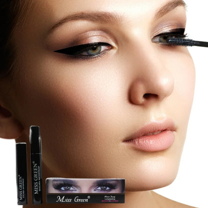 Miss Green FIT ME Waterproof Mascara & Eyeliner | 2-in-1 Long-Lasting Eye Makeup Duo