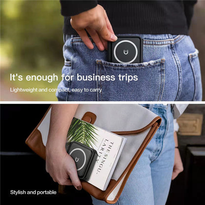 3-in-1 Foldable Magnetic Wireless Charger 15W Charging Station for iPhone Apple Watch and AirPods