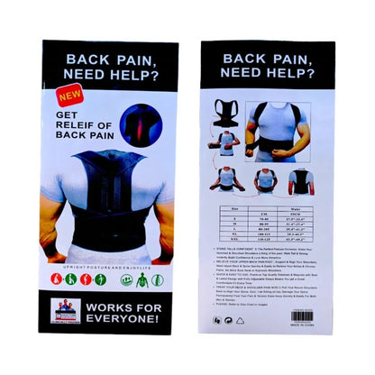 Back Pain Relief Posture Corrector Belt | Adjustable Support for Spine, Shoulder & Lumbar Alignment | XXL