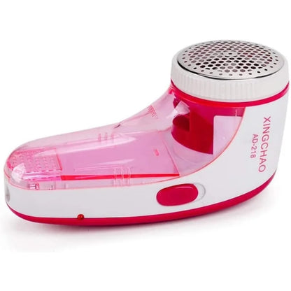 XINGCHAO Lint Remover AD-218 Pink White Portable Fabric Shaver USB Rechargeable with 3 Steel Blades