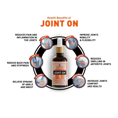 Sukoon Joint-On Essential Oil Blend | Natural Pain Relief for Joints, Knees, and Back (30ml)