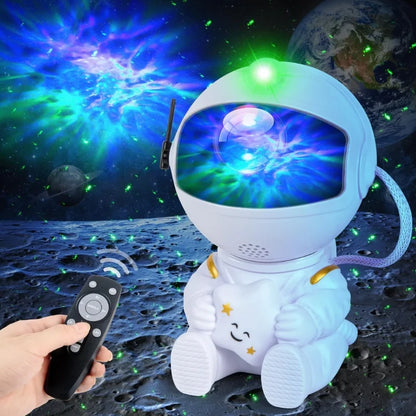 Mini Astronaut Galaxy Projector | Star & Nebula Night Light with Remote Control | Astronaut Galaxy Lamp