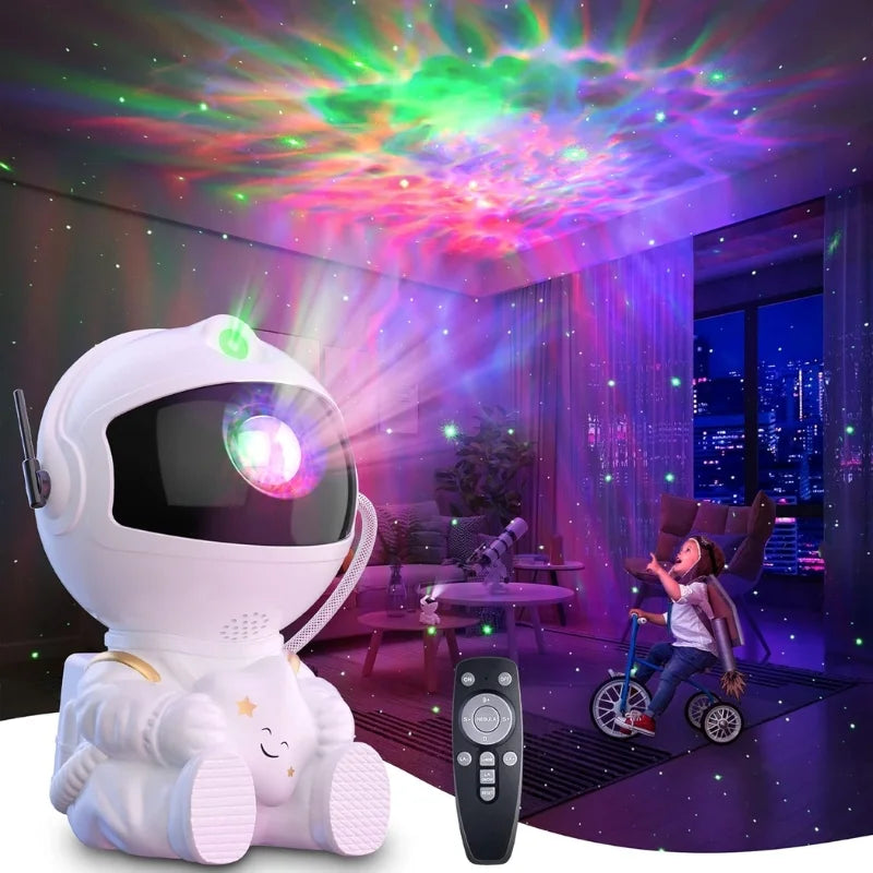 Mini Astronaut Galaxy Projector | Star & Nebula Night Light with Remote Control | Astronaut Galaxy Lamp