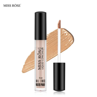MISS ROSE Liquid Concealer | Ivory 6 | Waterproof High-Coverage Formula (5ml)