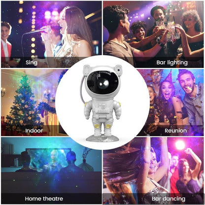 Astronaut Star Projector Night Light | Bring the Galaxy to Your Room | LED Nebula & Starry Sky Projection