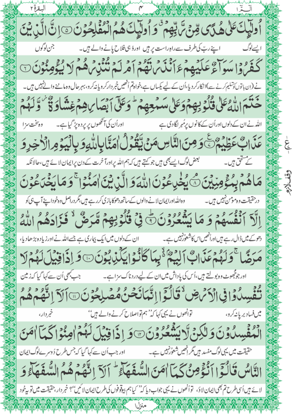 1S Translation of the Holy Quran (Between the Lines) Moulana Moududi Translation