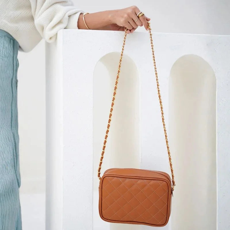 Brown  Leather Handbag for Girls & Women | Stylish Shoulder & Crossbody Bag | Daily Use & Gift