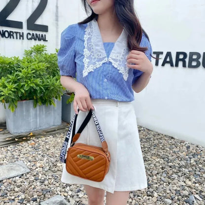Brown  Leather Handbag for Girls & Women | Stylish Shoulder & Crossbody Bag | Daily Use & Gift