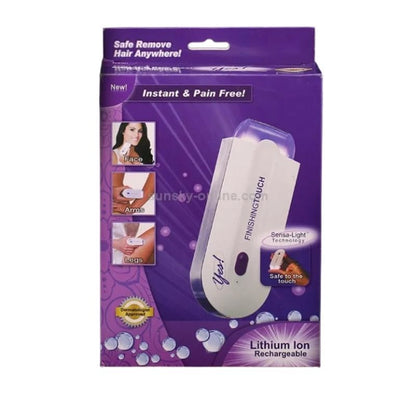 2-in-1 Rechargeable Painless Hair Remover | Finishing Touch Sensa-Light for Face & Body
