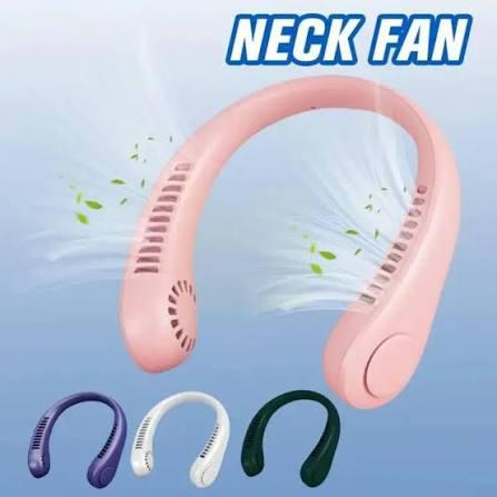 Portable Neck Fan, Hands-Free Wearable Bladeless Fan - USB Rechargeable Personal Cooling Fan