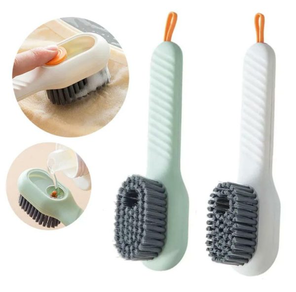 Shoe Brush with Liquid Dispensing | Multi-Purpose Cleaning Tool