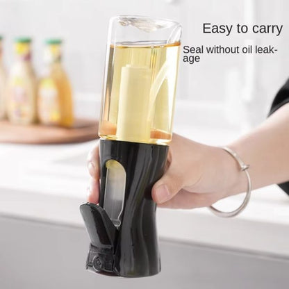 Plastic Glass Kitchen Cooking Spray Bottle | 200ML | BBQ Olive Oil & Vinegar Oil Sprayer